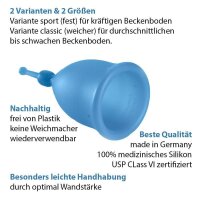 Menstruationstasse FEE SPORT Gr.2 transparent