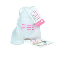 Menstruationstasse FEE CLASSIC Gr. 2 transparent