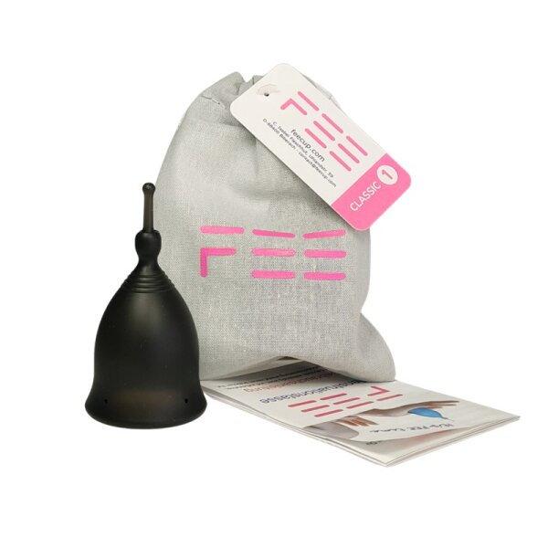 Menstruationstasse FEE CLASSIC Gr.1 schwarz